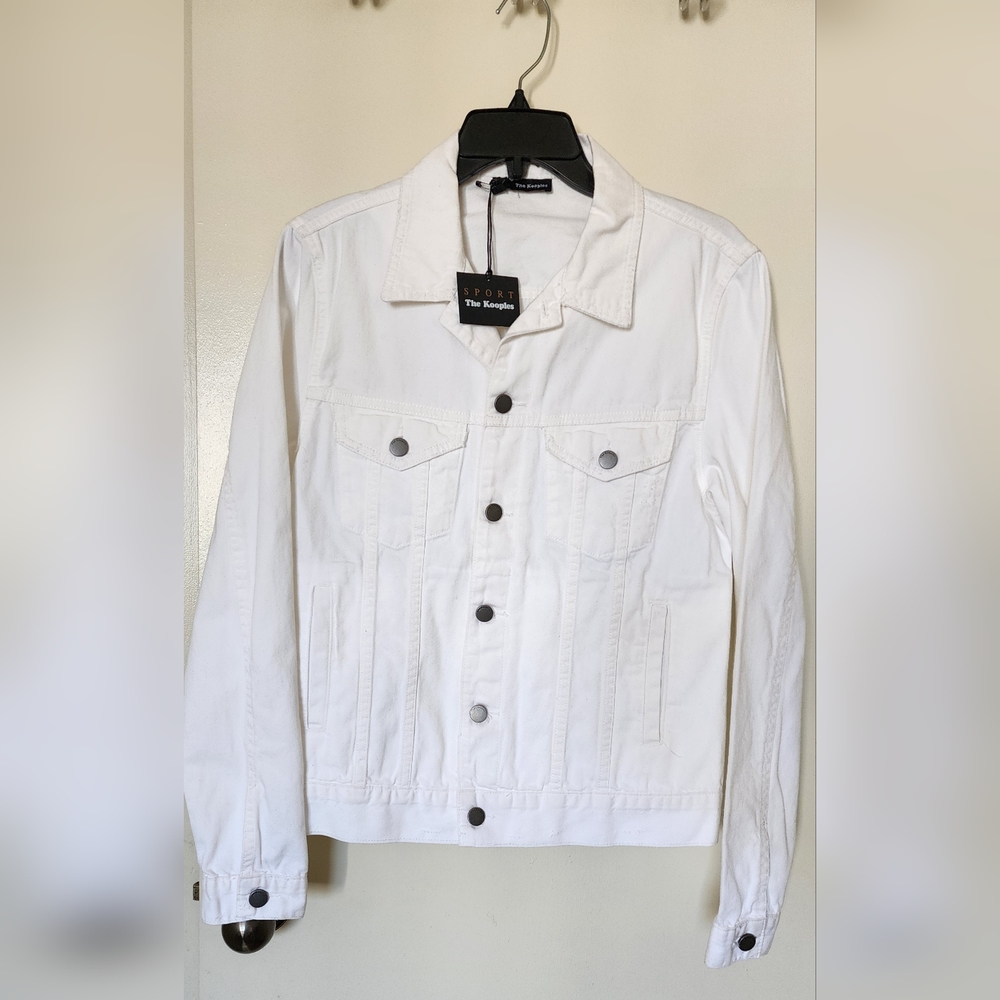 The Kooples White Denim Jacket - Small